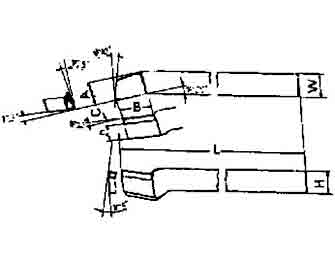 IMPA手冊(cè) 編號(hào)63302915型(左/右)高速鋼頭車刀(圖1) IMPA手冊(cè) 編號(hào)63302915型(左/右)高速鋼頭車刀(圖1)