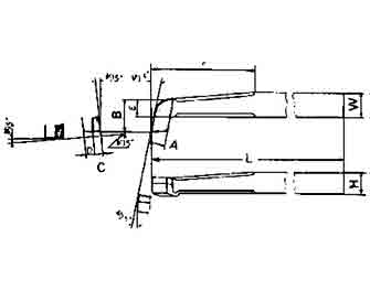 IMPA手冊 編號63305941型光車車刀(圖1) IMPA手冊 編號63305941型光車車刀(圖1)