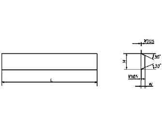 IMPA手冊(cè) 編號(hào)6326515型切斷車刀(圖1)