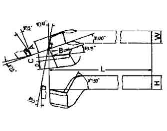 IMPA手冊 編號63310963型(左/右)高速鋼頭車刀(圖1) IMPA手冊 編號63310963型(左/右)高速鋼頭車刀(圖1)