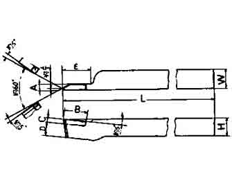 IMPA手冊 編號63306951型螺紋車刀(圖1) IMPA手冊 編號63306951型螺紋車刀(圖1)