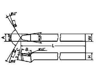 IMPA手冊 編號63300410型高速鋼頭車刀(圖1) IMPA手冊 編號63300410型高速鋼頭車刀(圖1)
