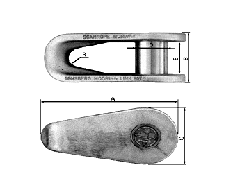 IMPA手冊 編號211153葉纜鏈環(huán)(圖1)