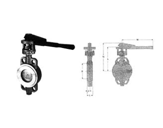 IMPA手冊 編號757415ANSI晶片系列碳鋼蝶閥(圖1) IMPA手冊 編號757415ANSI晶片系列碳鋼蝶閥(圖1)