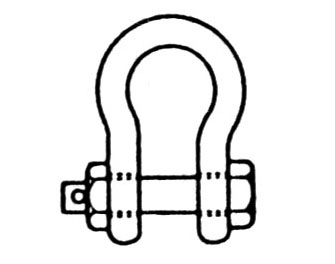 IMPA手冊 編號233577螺栓連接不銹鋼卸扣(圖1)